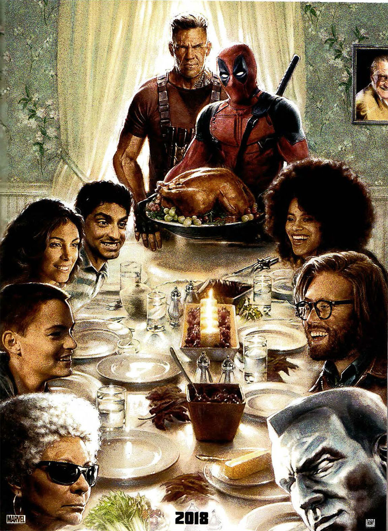Illustration for article titled For Some Reason, the First Deadpool 2 Marketing Push Focuses on Thanksgiving